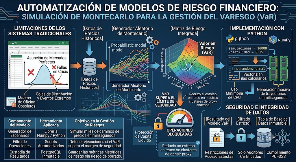 Automatización de Modelos de Riesgo Financiero mediante Simulaciones de Montecarlo